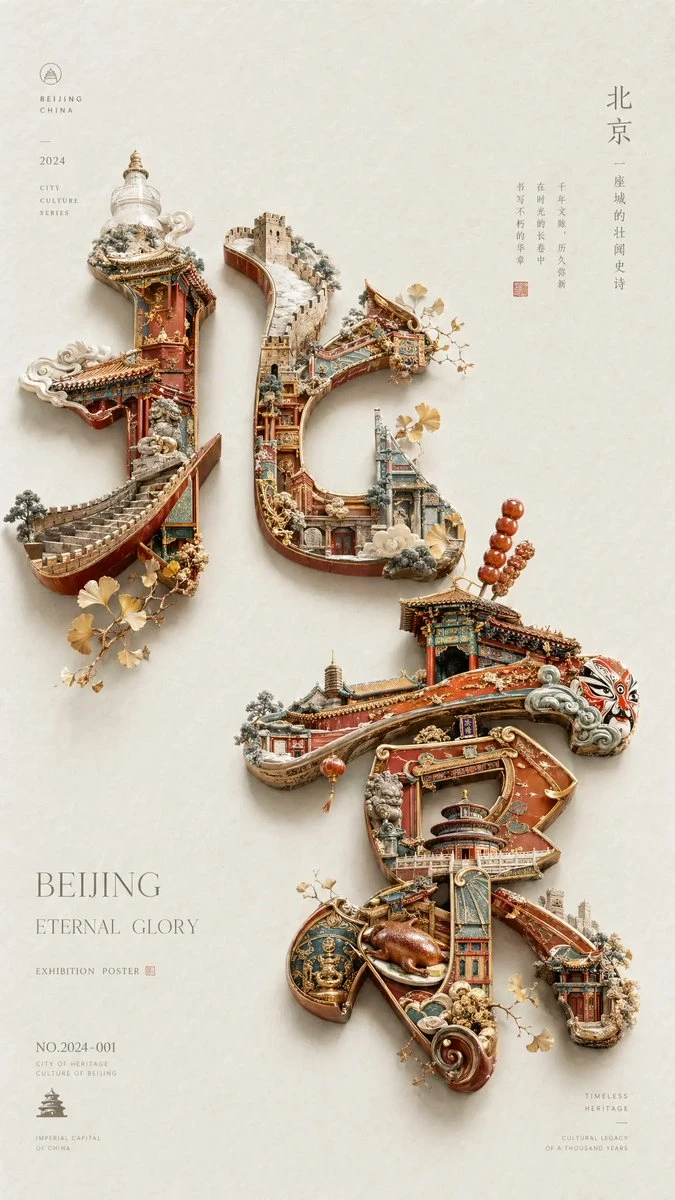 北京文化展览海报