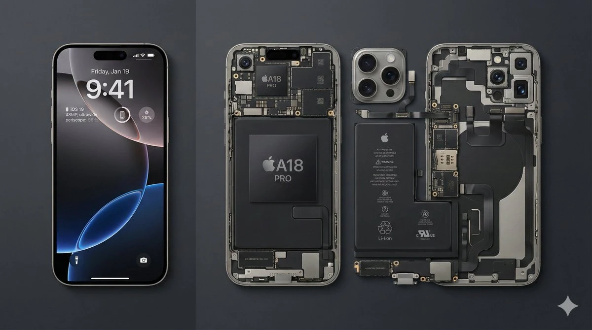 iPhone 16 Pro Max内部结构解构对比