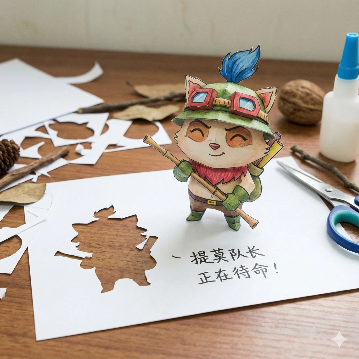 纸艺剪纸角色立体制作