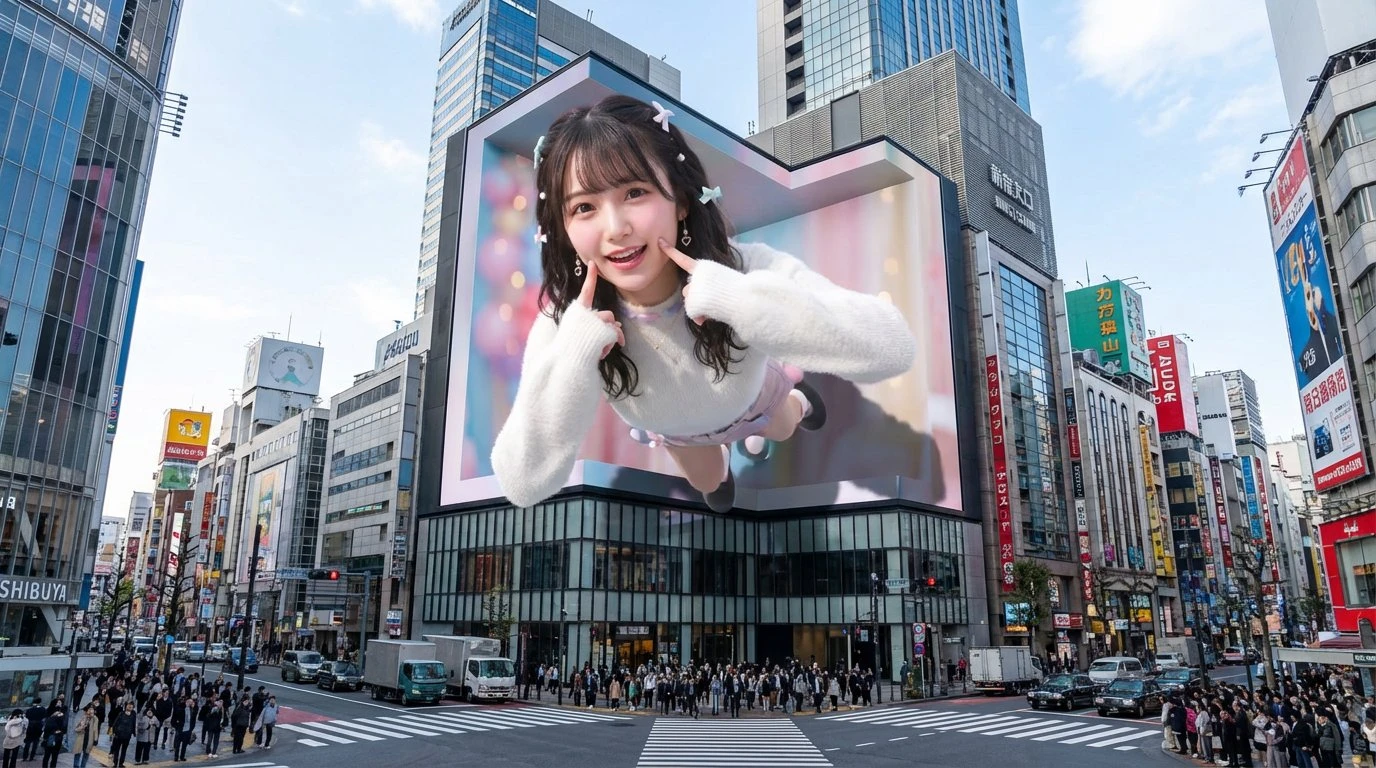 裸眼3D广告屏震撼登场