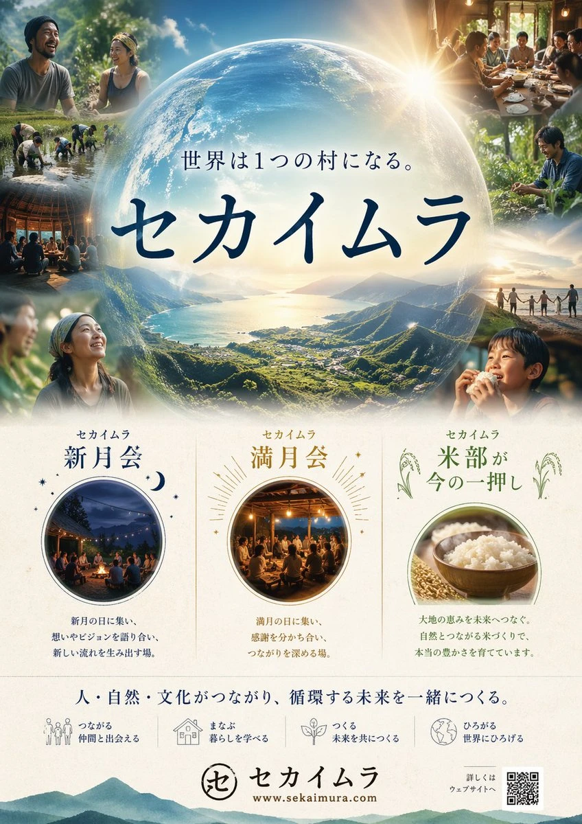 セカイムラ社区可持续发展项目宣传海报