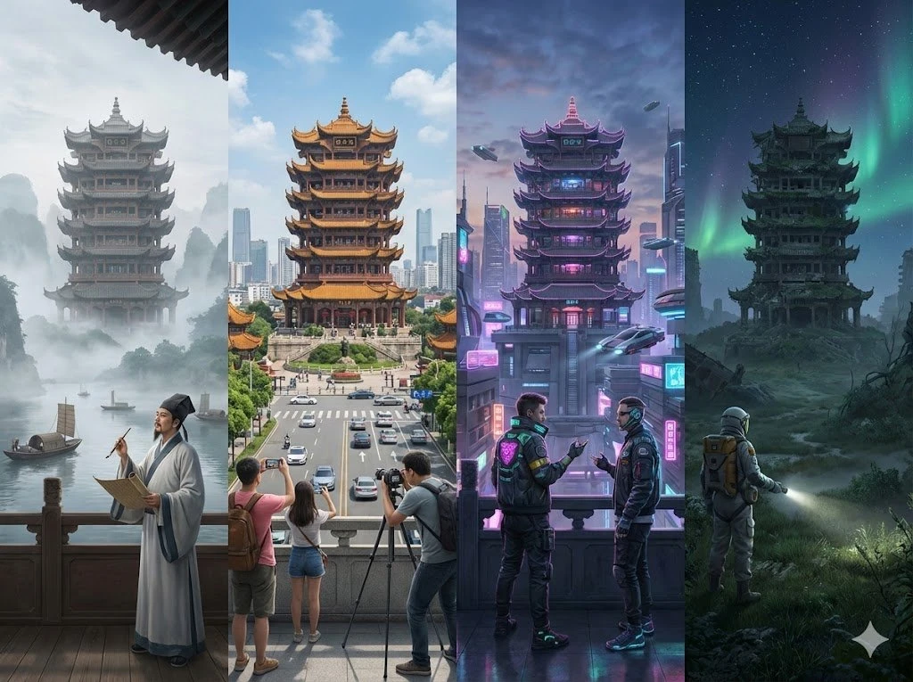 四时黄鹤楼穿越叙事