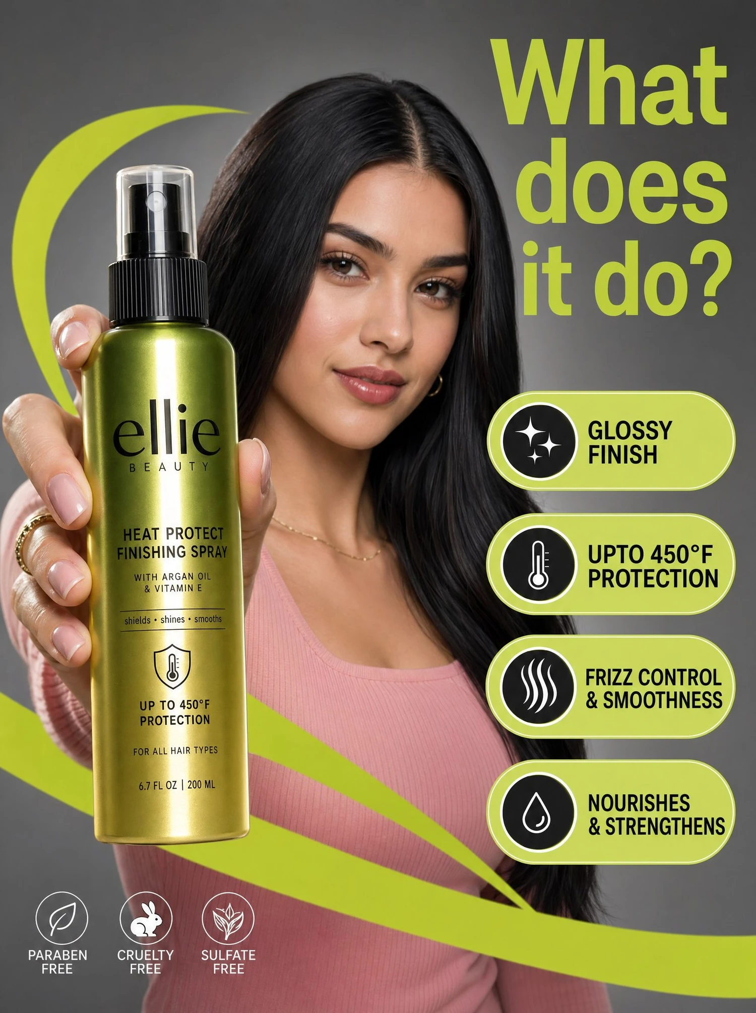 Ellie Beauty护发喷雾商业广告