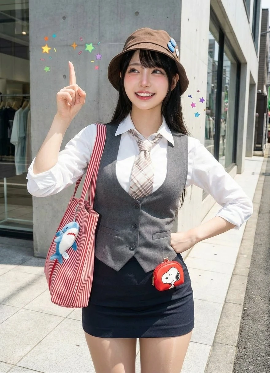 元气少女街拍写真
