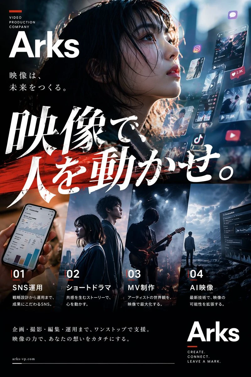 Arks视频制作公司宣传海报