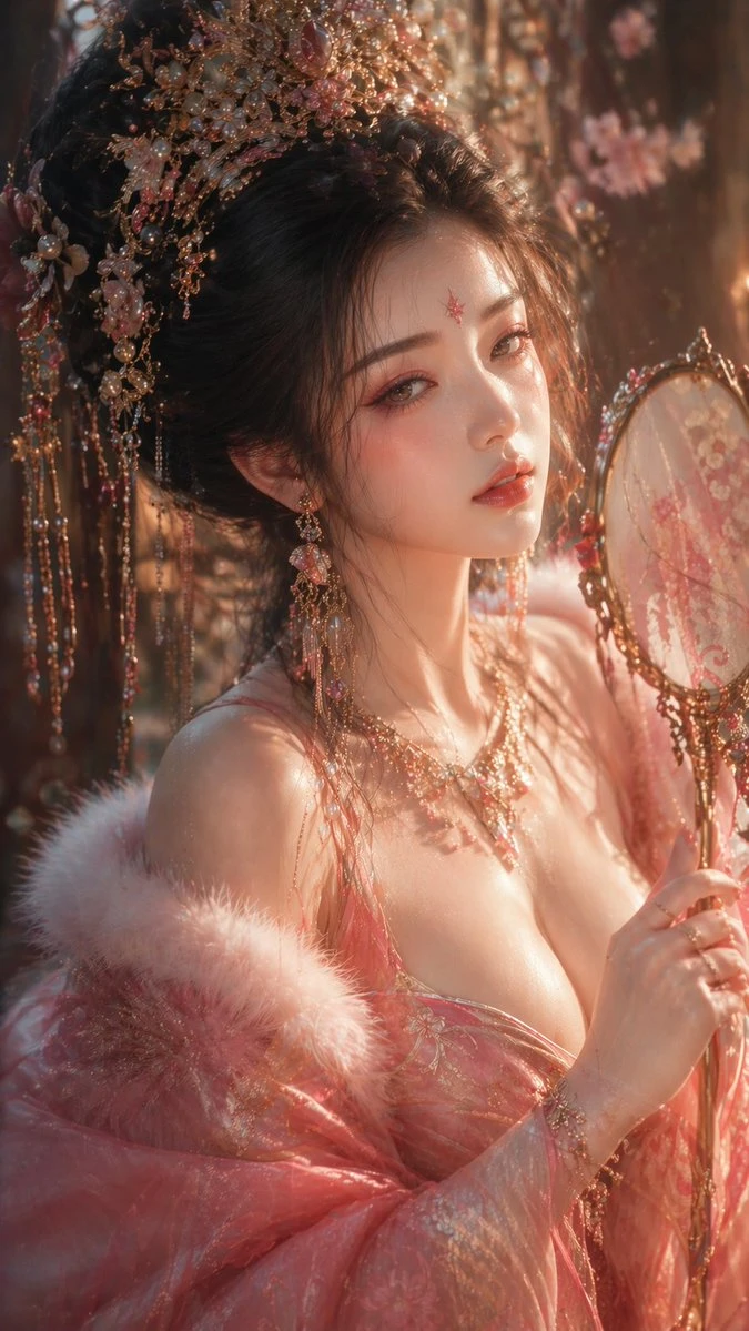 唐风绝美女子半身特写