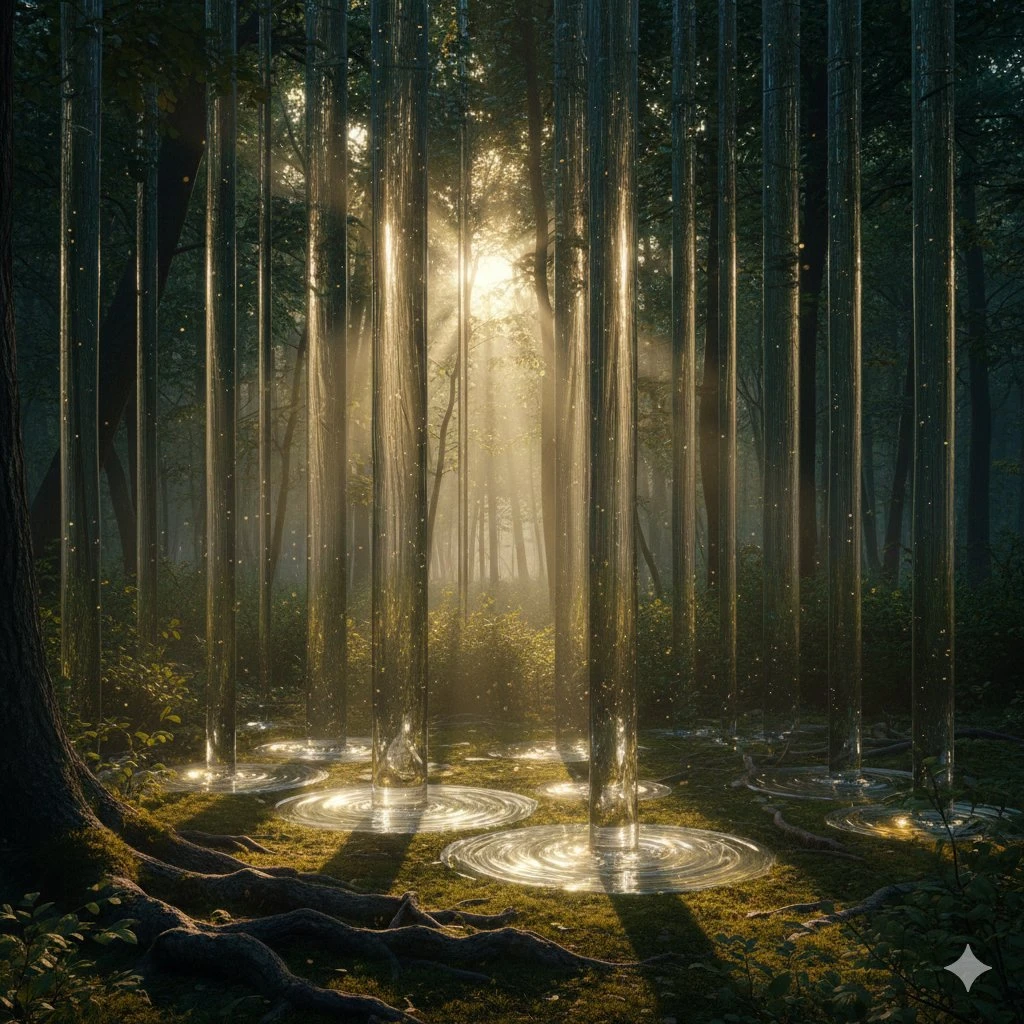 光影森林奇幻场景渲染