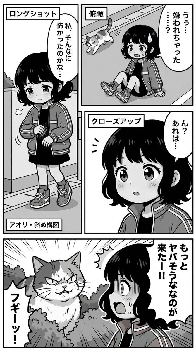 少女与猫的惊险遭遇