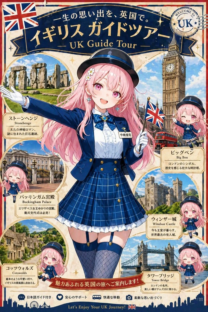 巴士导游宣传海报