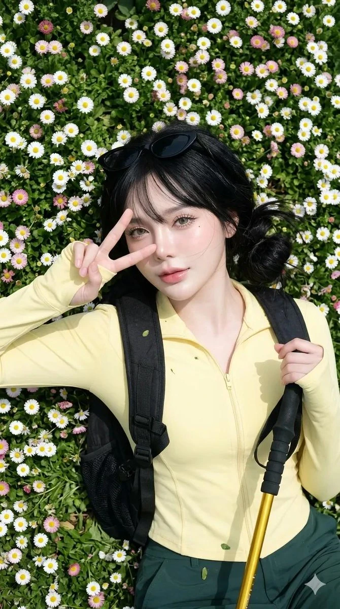 春日花海少女户外写真