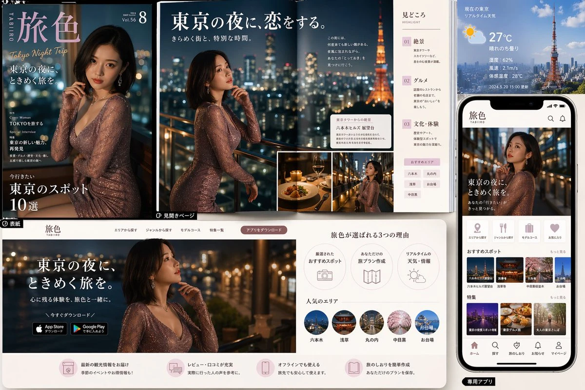 旅色杂志与APP品牌宣传
