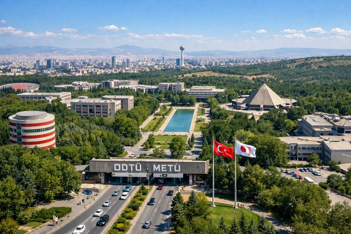安卡拉中东理工大学航拍全景