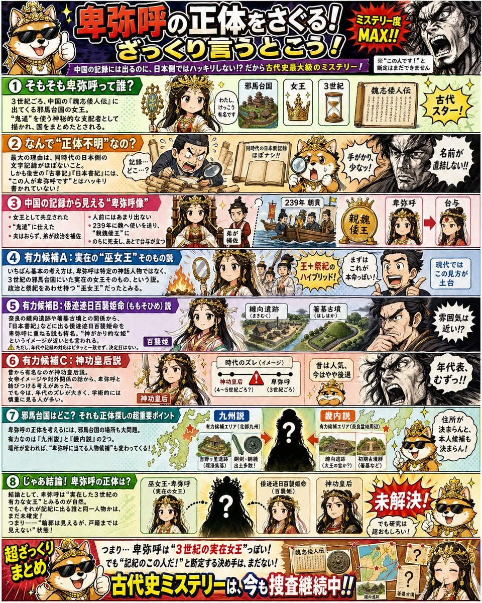 漫画图解卑弥呼身份之谜