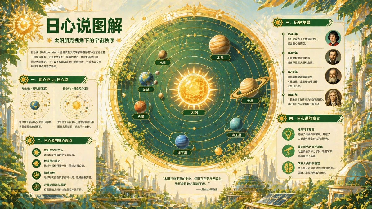 日心说科普信息图