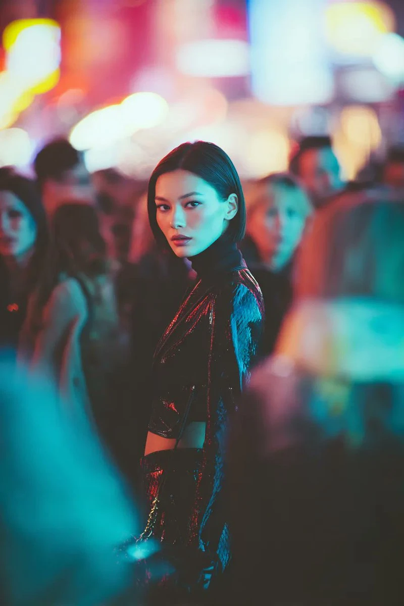 赛博朋克风时尚街头人像预设