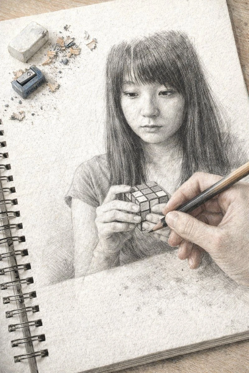 超写实素描错觉艺术