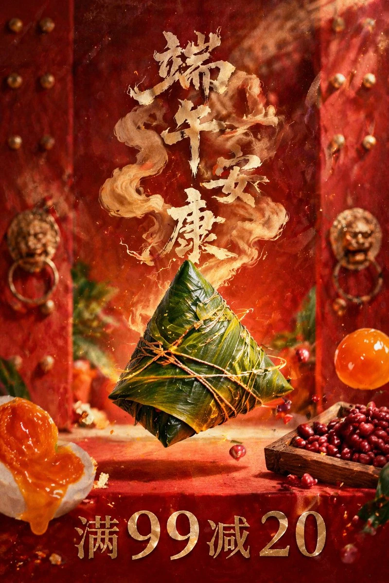 端午节粽子促销海报