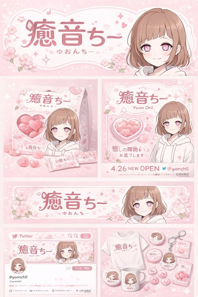 治愈系动漫角色品牌周边设计