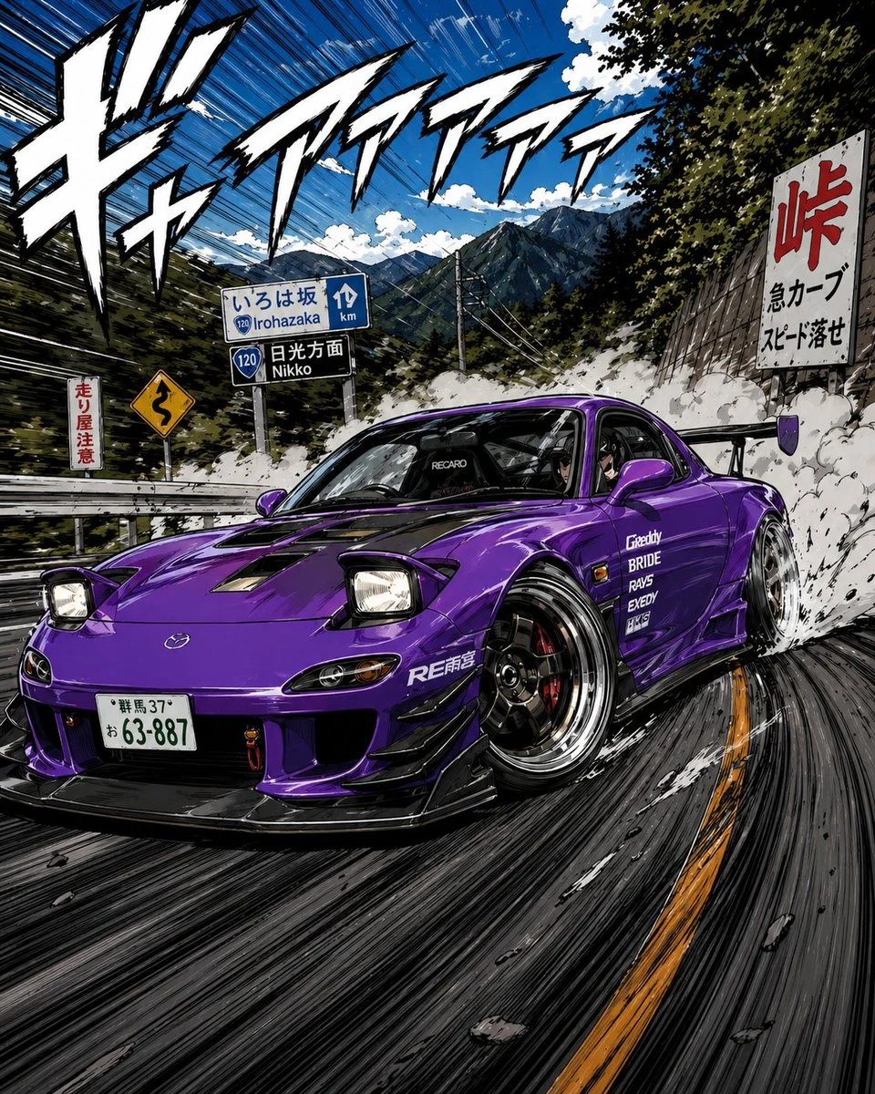 日系高燃漂移漫画