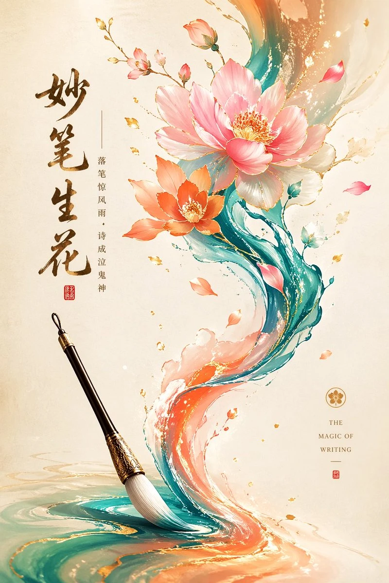 妙笔生花东方美学商业插画