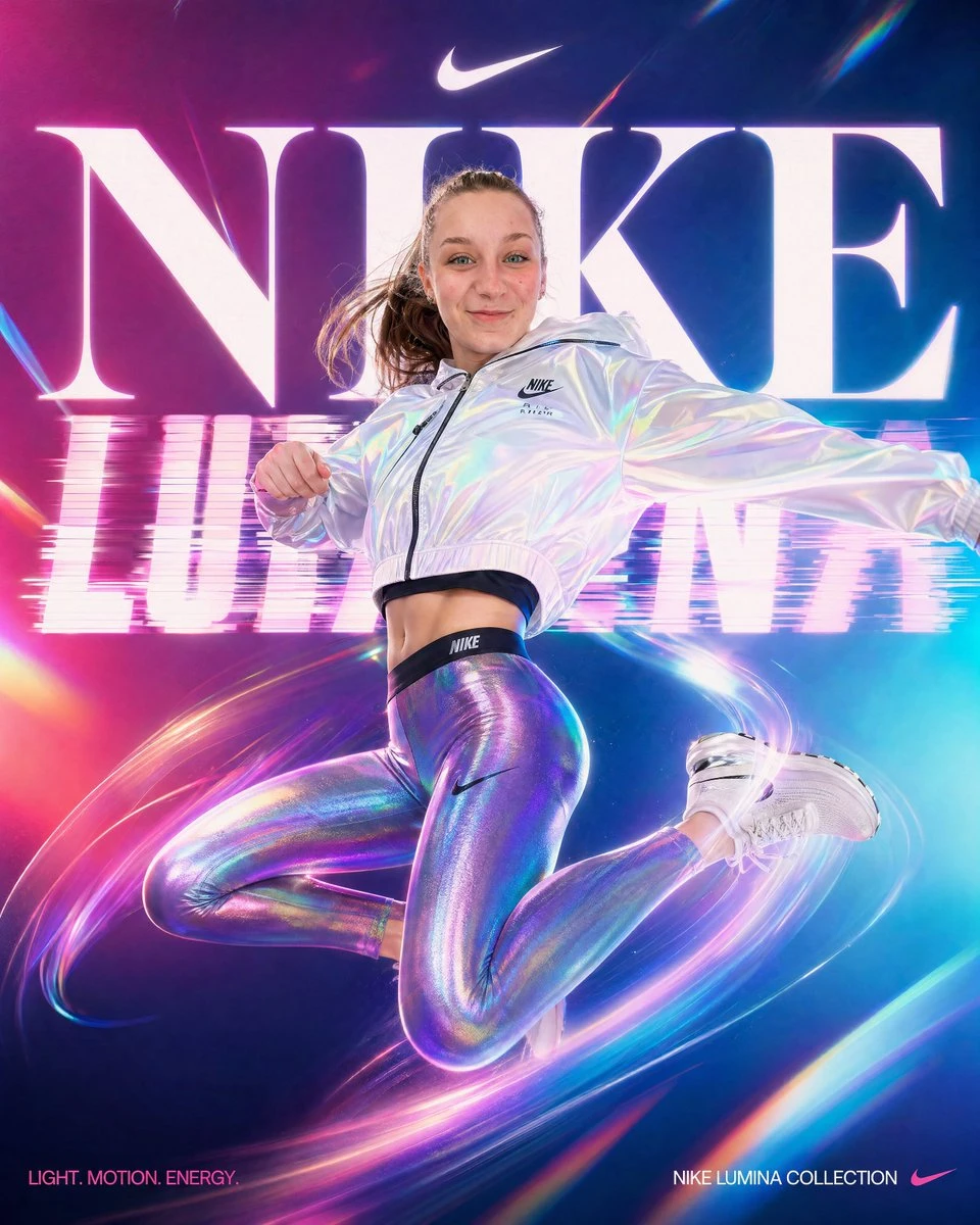 耐克Lumina系列运动海报