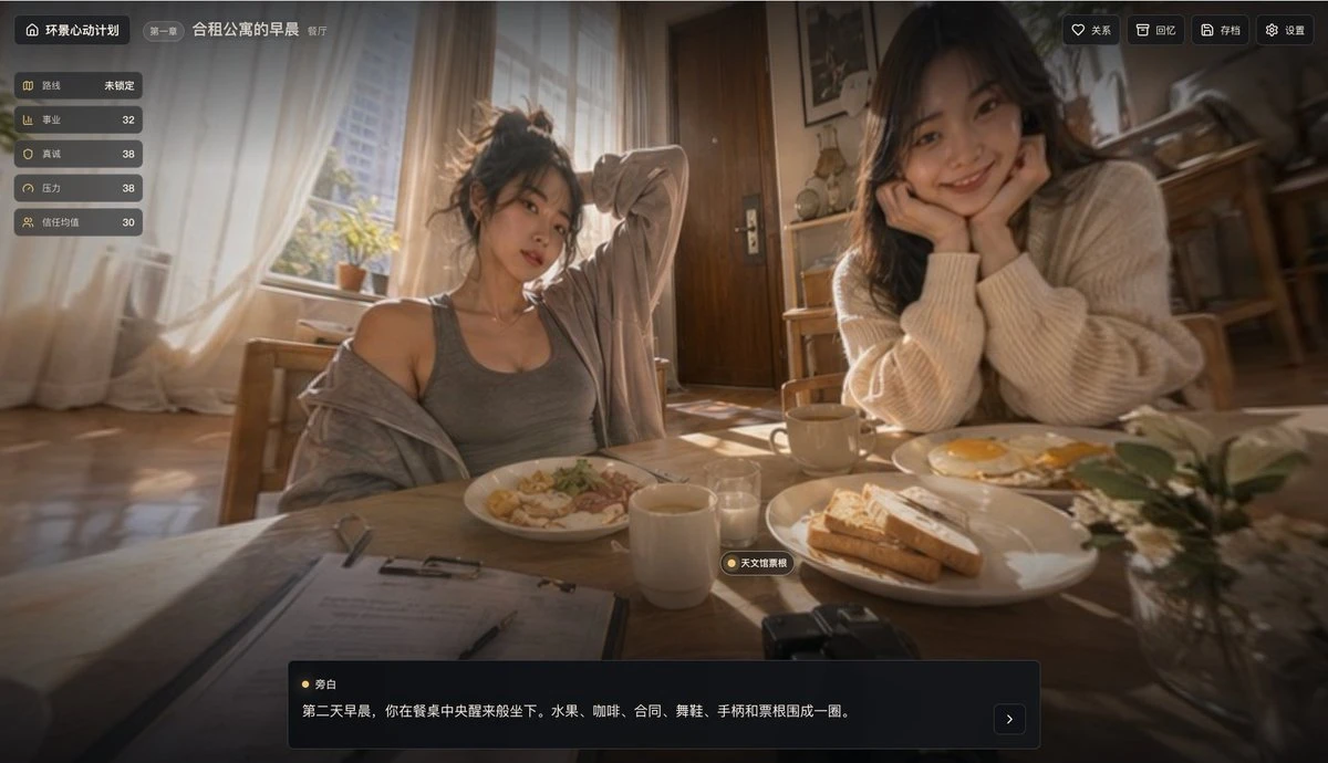合租公寓早晨游戏界面