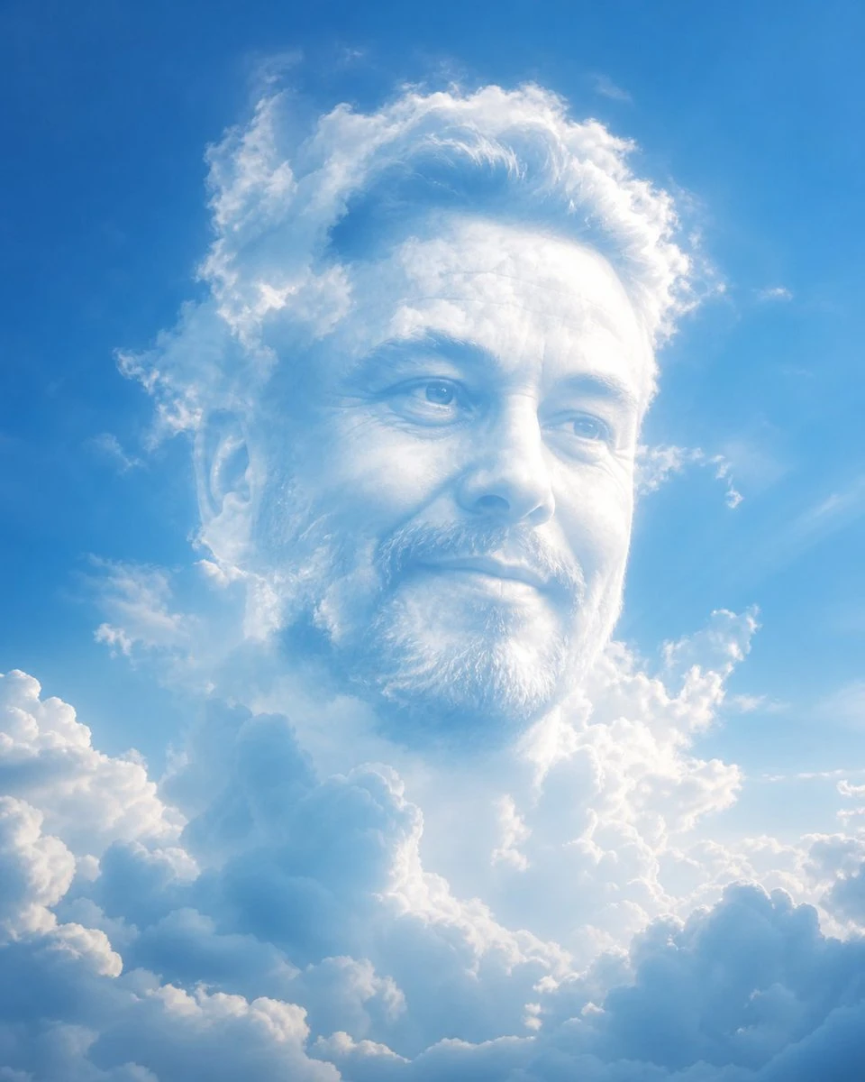 将人物转化为梦幻云朵肖像