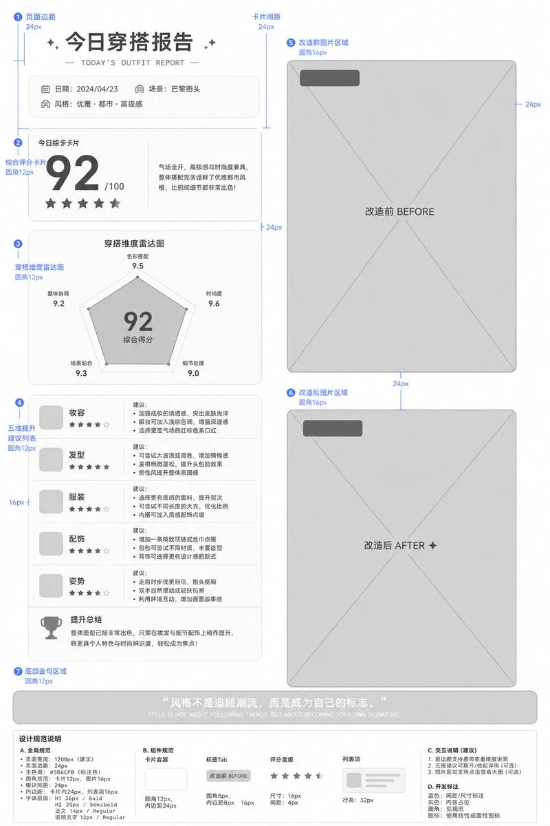 可交付UI设计的低保真原型图