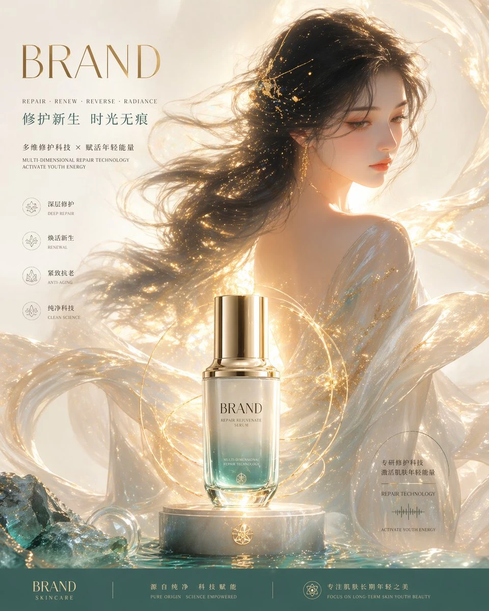 高端护肤品牌KV海报