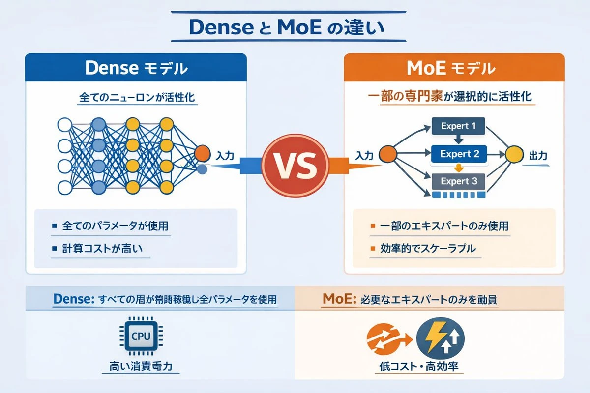 Dense与MoE模型对比