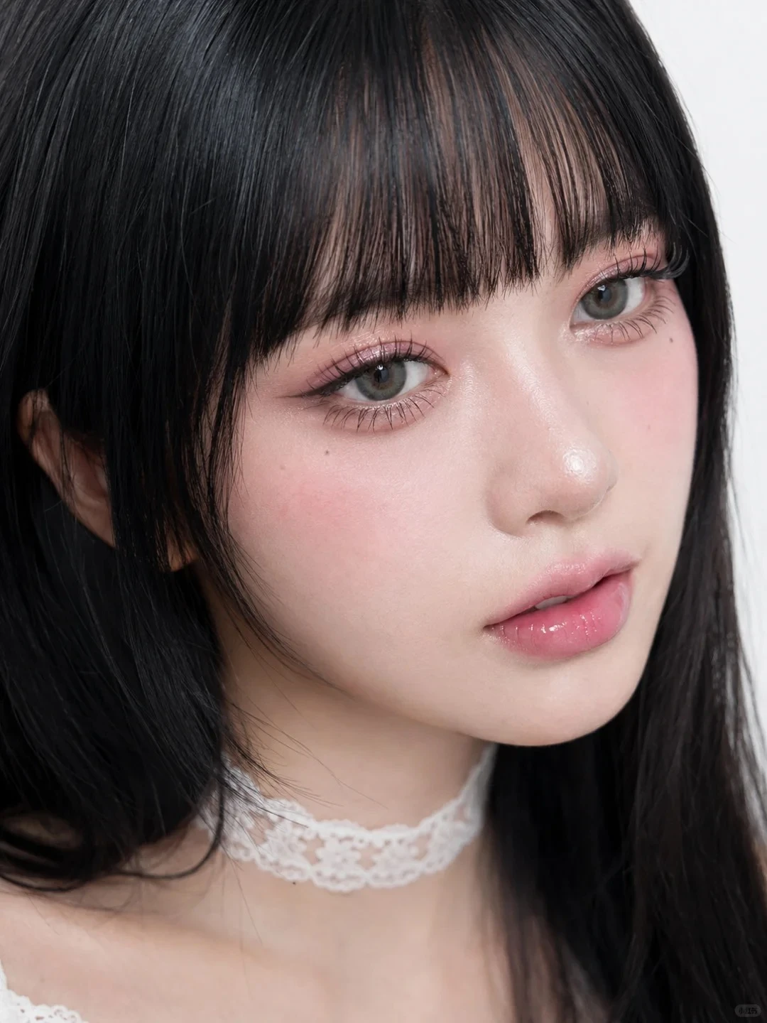 年轻女性的高细节肖像