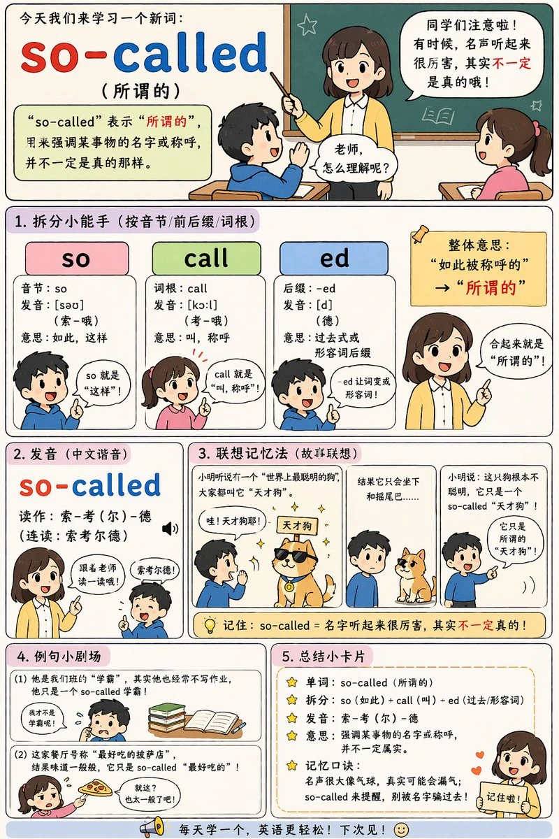 so-called单词趣味教学