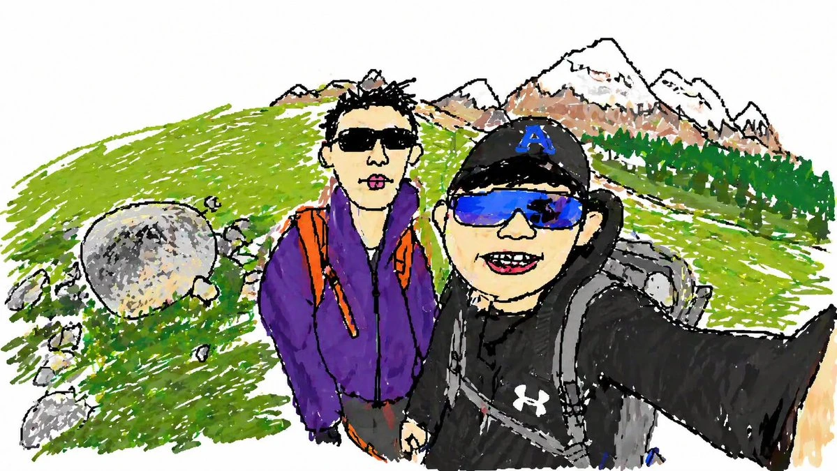 将徒步照片转换为手绘旅行速写