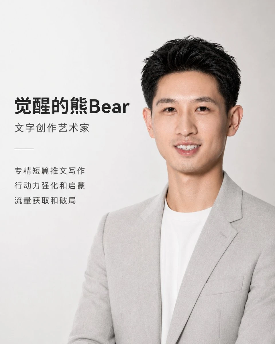 高端极简中文教练宣传海报