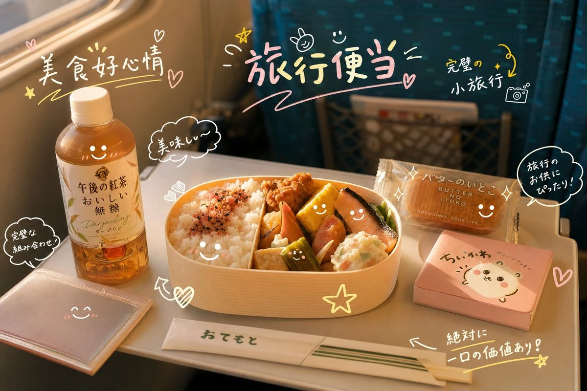 日系旅行便当美食照片