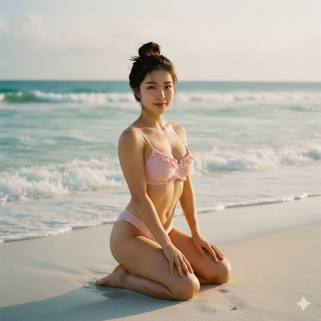 海滩少女写真风格预设