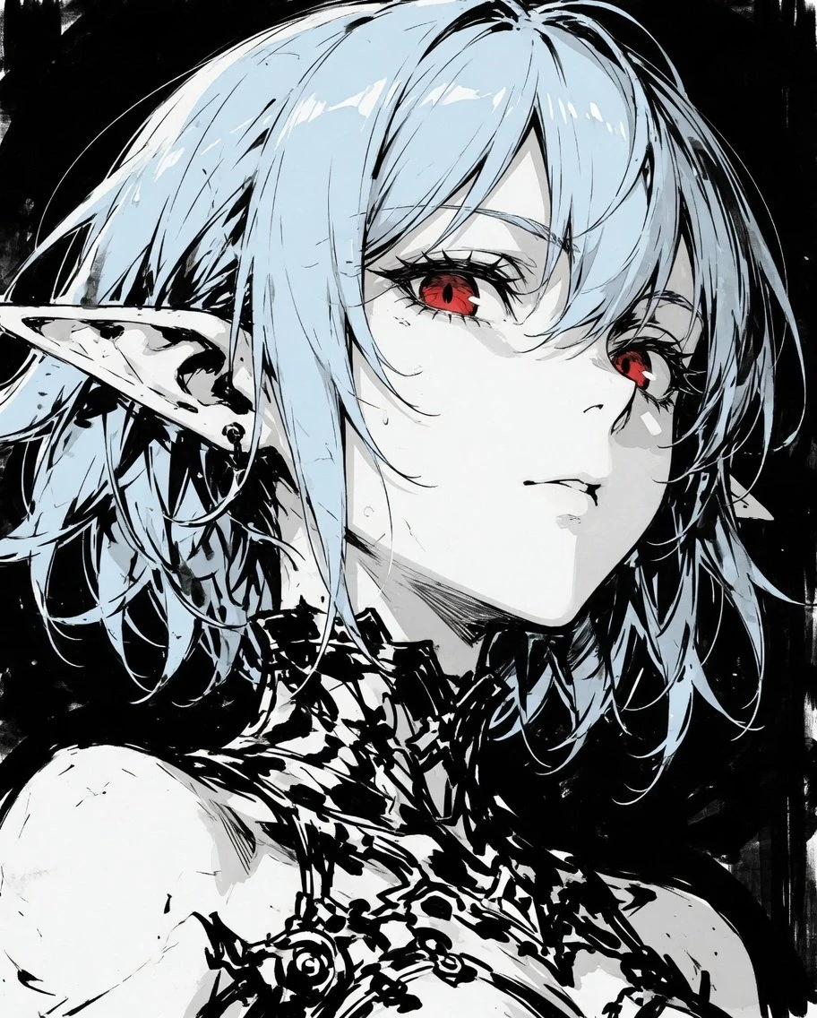 赛博朋克精灵少女