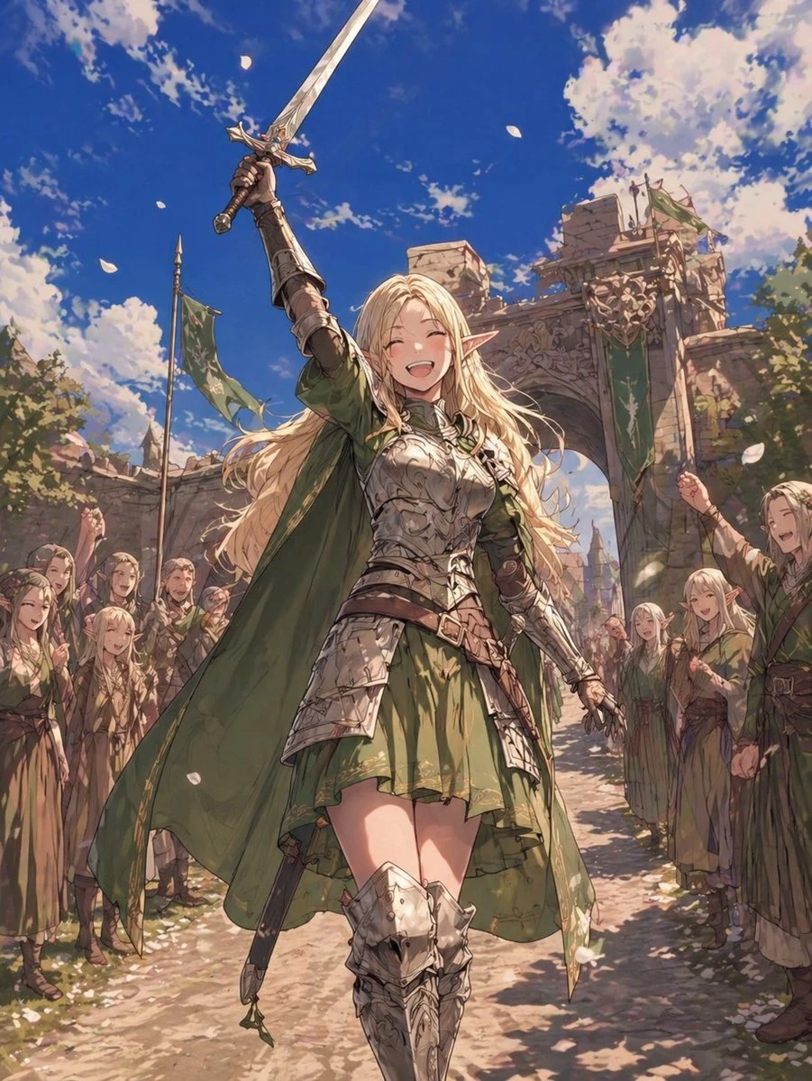 精灵女骑士凯旋
