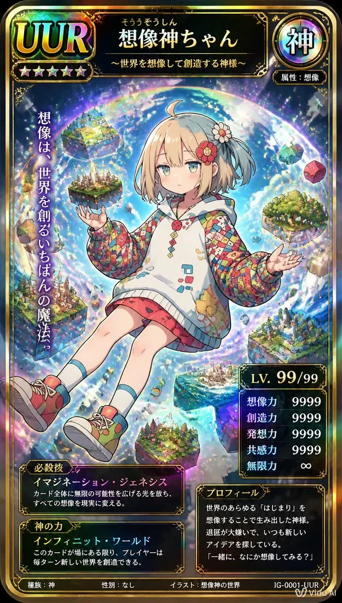 生成UUR级幻想神祇TCG卡牌