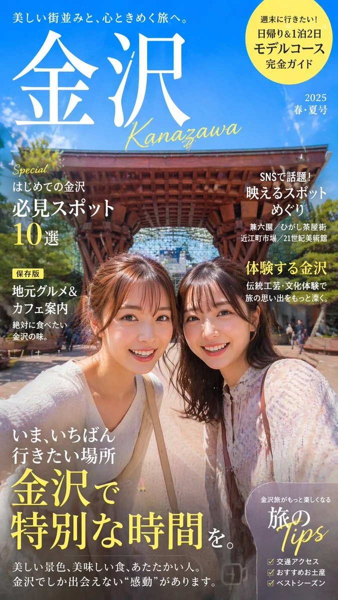 金泽旅游杂志封面设计