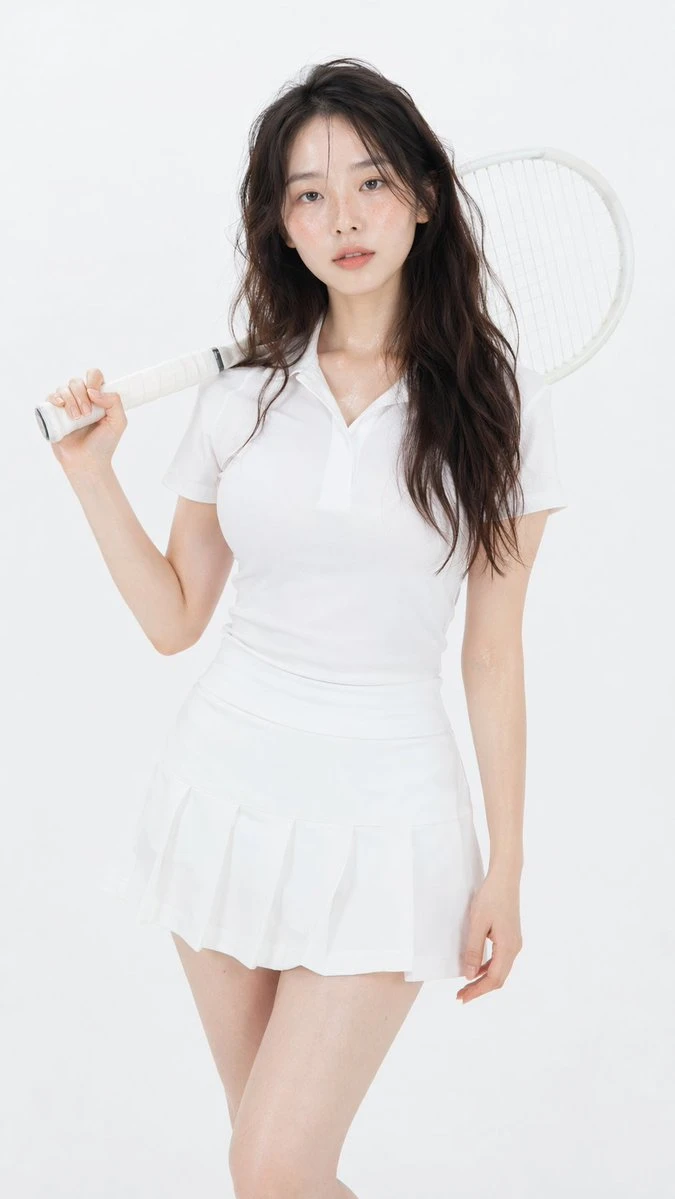韩系女团风网球少女
