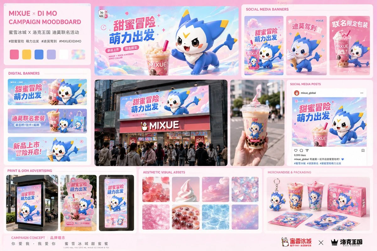 蜜雪冰城洛克王国联名营销提案
