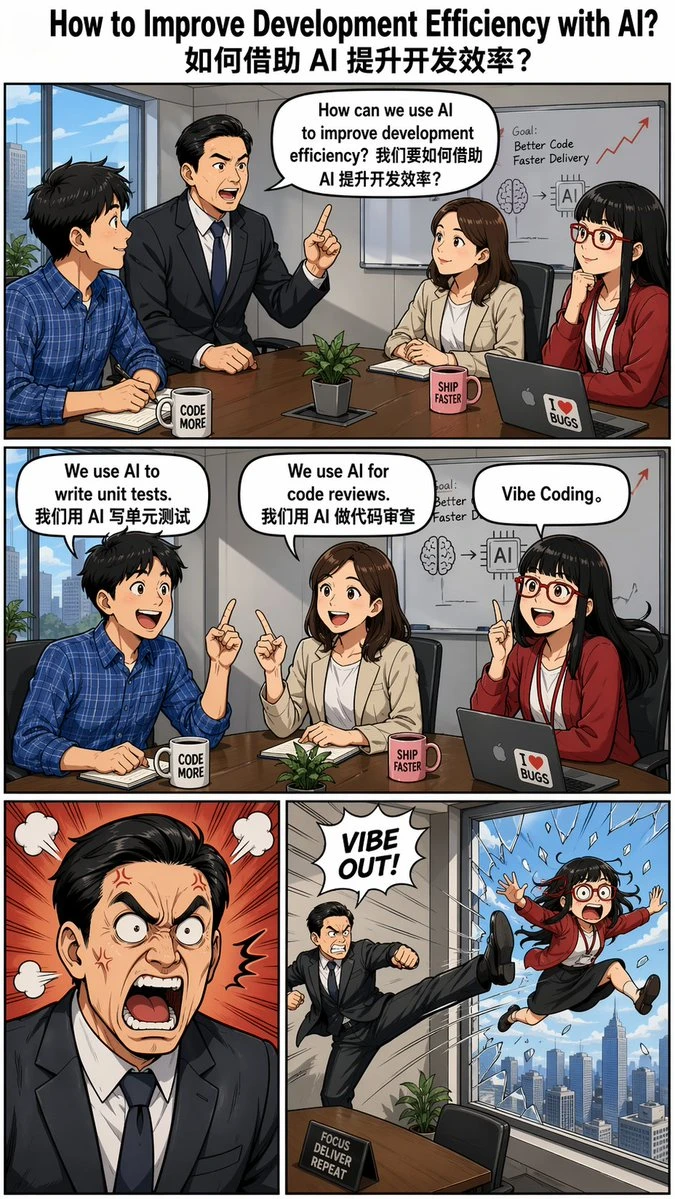 AI提升开发效率漫画