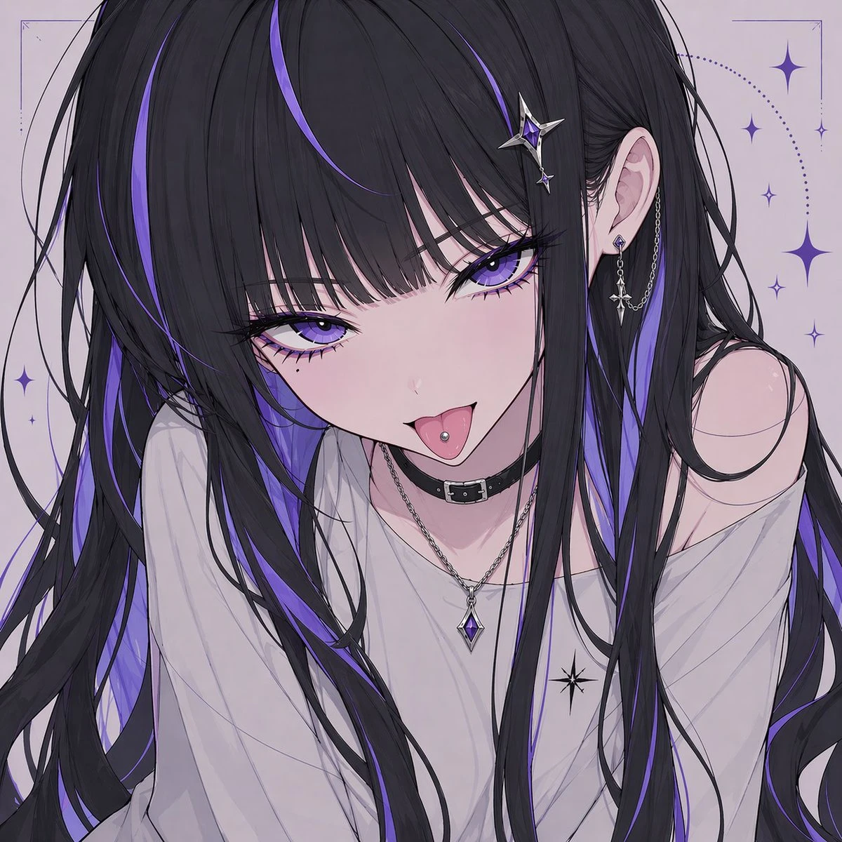 神秘少女动漫肖像