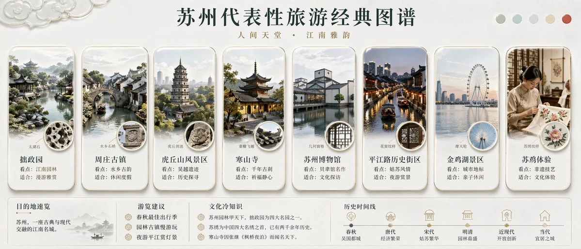 苏州代表性旅游经典图谱