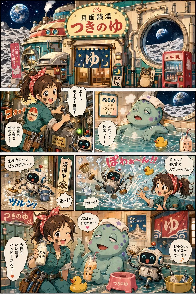 月面温泉漫画